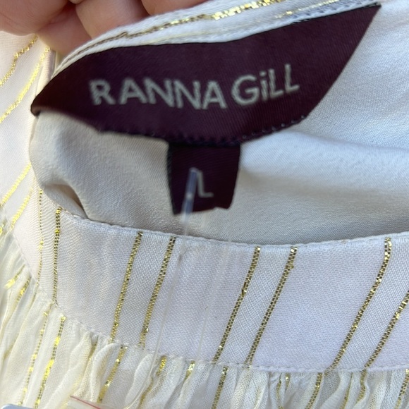 NWT Ranna Gill Anthropologie Elegant Beaded Tank Top Sequins Sz Large - Picture 6 of 9